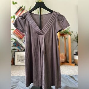 Elegant Brown Y2K Women's Top